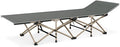 MoNiBloom Folding Sleeping Cot for Adults Easy to Set Up Portable &amp Lightweight Camping Cot for Outdoor Camping Lounging and Elevated Napping Support 360 lbs Grey