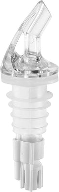 TrueCraftware- 2 oz Measured Liquor Pourer with White Tail &amp No Collar Acrylonitrile Set of 12- Cocktail Shot Dispenser Liquor Bottle Pourers Alcohol Liquor Pourers Bar Bartender Accessories
