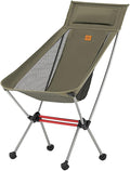 Naturehike Camping Chair Foldable with Storage Bag Outdoor Portable Chair for Adults Lightweight Supports 330lbs Backpacking Chair for Fishing Hiking Beach Lawn