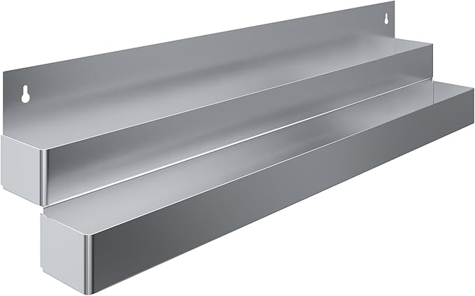 32 Double Bottle Rack for Bars Restaurants &amp Foodservice | Dual-Line Underbar Organizer Speed Rails Made up of Stainless Steel (32 Double Rail)
