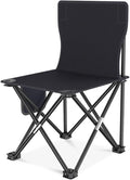 Rayberro Outdoor Lounge Deck Chair Portable Folding Chair Patio Dining Chairs Camping Chair Oxford Cloth Foldable Chairs for Garden Backyard Lawn Black