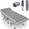 Camping Bed with a Load Capacity of 560-760lbs Foldable and Easy to Store Suitable for Teenagers Adults Travel courtyards terraces Camping. Optional Colors: Gray Black (Grey-Upgrade)