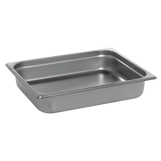 Kratos 1/2 Size Steam Table Pan 24 Gauge Stainless Steel - 2 1/2D