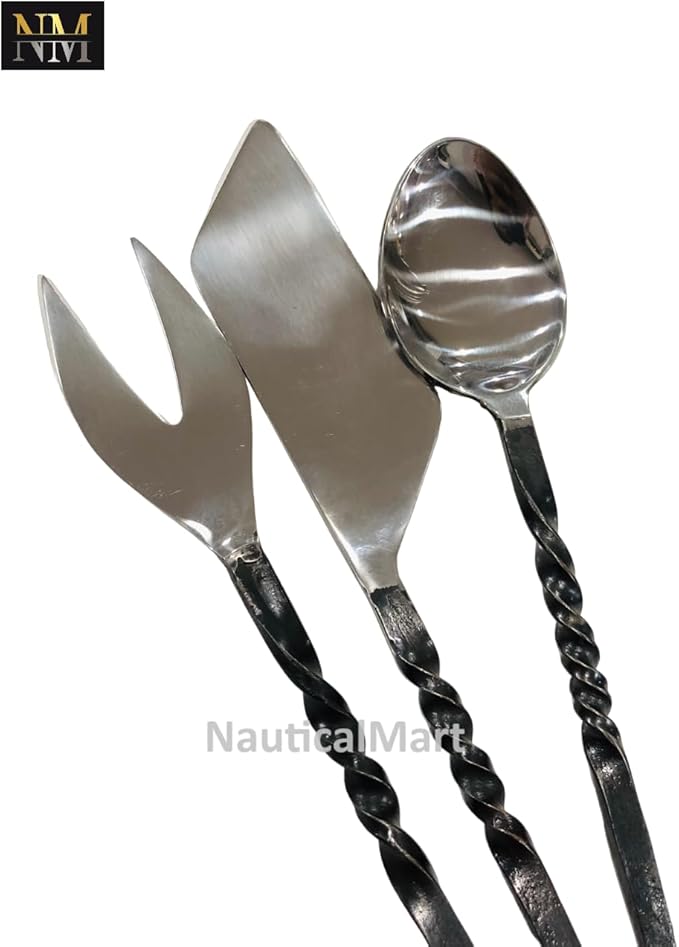 Dining Set Feasting Utensils with 3 pieces Cutlery Knife Fork Spoon Decoration Cutlery Medieval Viking