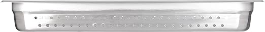 Carlisle FoodService Products DuraPan Perforated Food Pan Full Size Stainless Steel Container for Storing and Serving Food in Commercial Kitchen 10.4 Qt 6 Count
