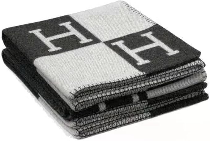 Wool Cashmere Blanket (Black130 * 180 CM)