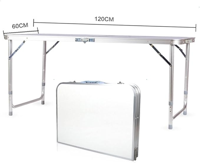 Folding Picnic Table47.24 x 23.62 x 21.65‘’Home Use Folding Table Lightweight Aluminum Camping TablePortable Outdoor Grill Stand Table for Outside Picnic BBQ Beach