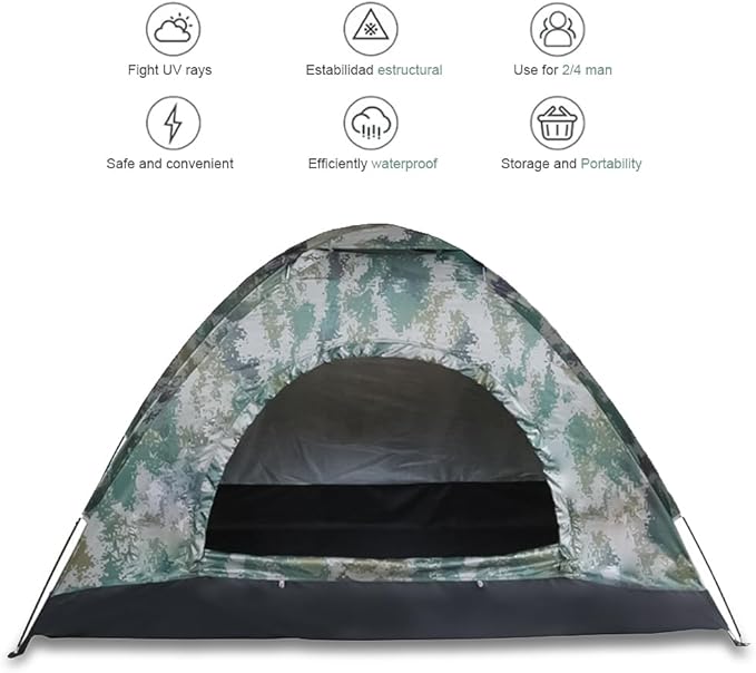 Outdoor Camping Tent Outdoor Tent Waterproof Against Rain Flies Lightweight Backpack Tent for Backpacking and Hiking Camping Outdoor Accessories Fully Covered Ten