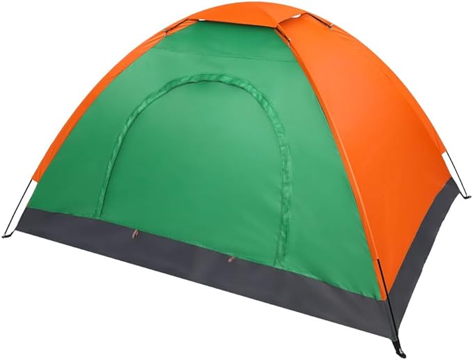 Outvita Camping Dome Tent 1-4 Person Waterproof Windproof Easy Setup Spacious Family Tents with Carry Bag &amp Rain Fly for Hiking Backpacking Traveling Glamping Beach