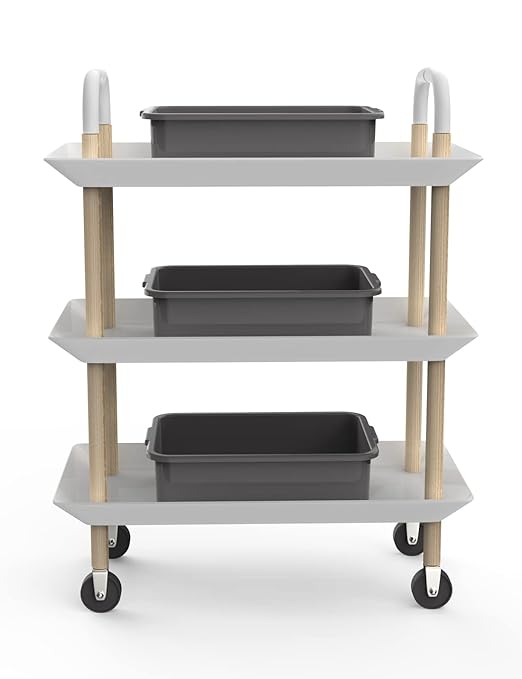 5-Pack Commercial Bus Tubs Box/Tote Box Plastic Storage with Handles Wash Basin Tub 8 Liter (Gray)
