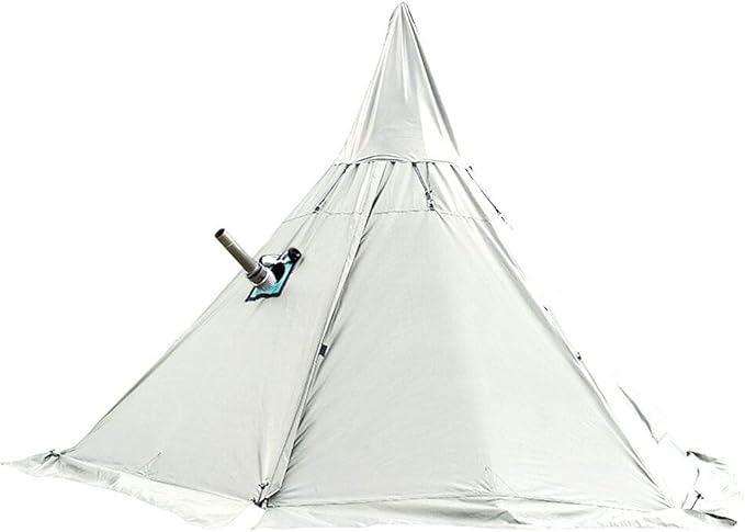WINTENT 4 Season Waterproof Teepee Tent Yurt with Stove Jack for Adult Camping Hiking Height 7.8FT/240CM