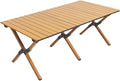 OTHZON Folding Dining Table Mounted Rent House Picnic Table Complimentary Storage Bag Outdoor Folding Table Portable Egg Roll Table Picnic Camping Table Light Gray