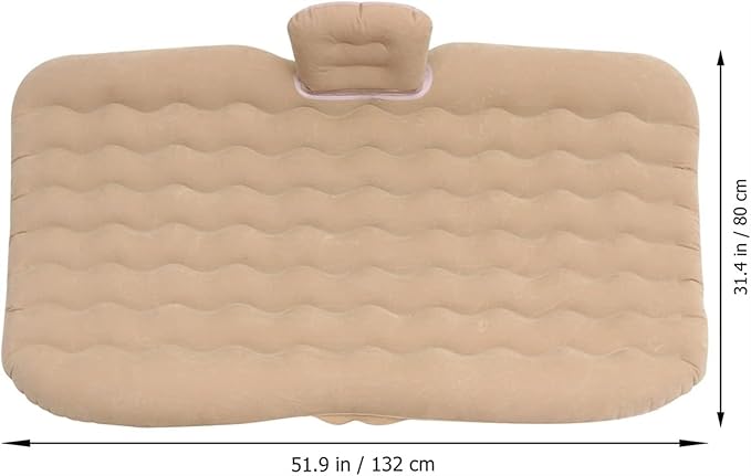 Camping Inflatable Mattress Car Air Mattress with Air Pump Multifunctional Inflatable Sofa Bed Ergonomic Wave Design 72-Hour Leak-Proof Test