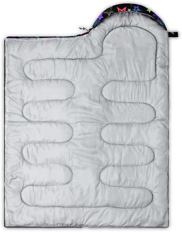 Kids Sleeping Bag for Boys and GirlsMixed Color Star Dot-Lightweight Warm Portable Outdoor Indoor-Waterproof Cold Weather Resistant Sleeping Bag for Camping Hiking
