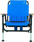 One and Done Pro All Terrain Leveled Chair™ Height Adjustable Long Hour Comfort Always Leveled in Various terrains Low Profile Turkey Hunting Chair (Royal Blue)