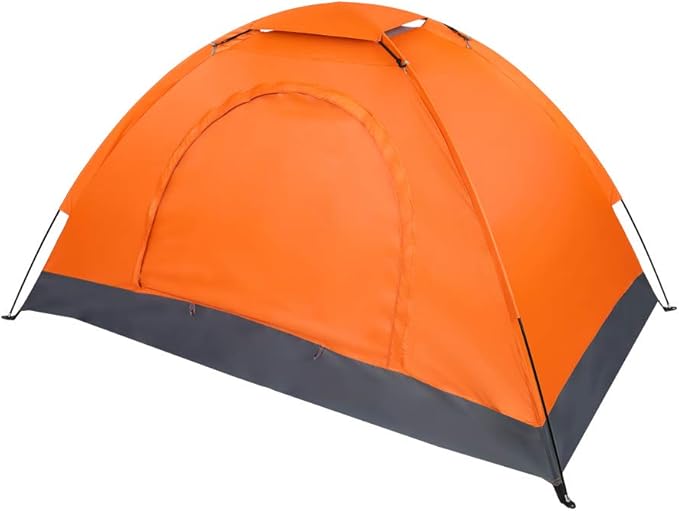 Outvita Camping Dome Tent 1-4 Person Waterproof Windproof Easy Setup Spacious Family Tents with Carry Bag &amp Rain Fly for Hiking Backpacking Traveling Glamping Beach