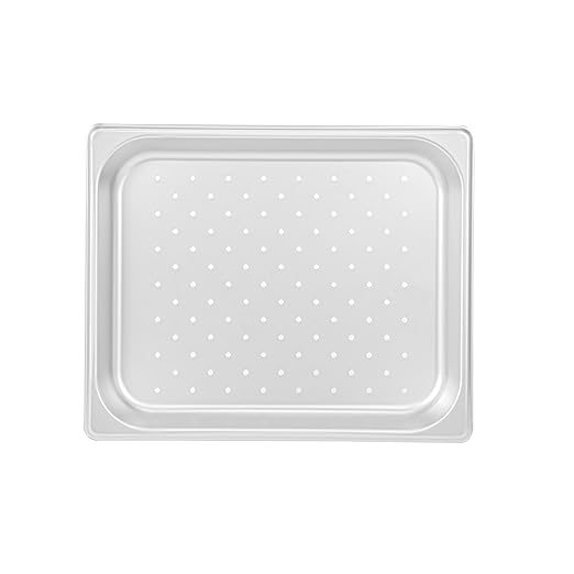 Restaurantware Hotel Pan 1 Count 1/2 Half Size Anti-Jam 1.2” Deep Freezable 24 Gauge Stainless Steel Steam Pan - Lid Sold Separately for Use in Commercial Kitchens Catering Event and Parties