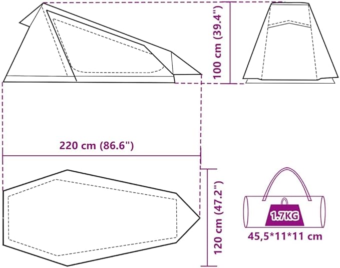 vidaXL Camping tent camping tent
