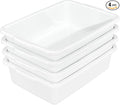 Quickquick 35 L Plastic Commercial Bus Tubs Large Restaurant Plastic Bus Tub Box 4 Packs