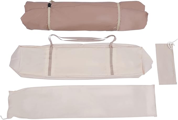 Bell Tent Yurt Tents with Carrying Bag 4 Seasons Waterproof Tent 6.5ft Sturdy Center Rod for Camping 100% Cotton Glamping Tents Breathable Holds up to 2 People