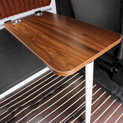Folding RV Wall Mounted Table Multifunctional Dining Table for Motorhome Camper Home Office Outdoor Camping Picnic - Space-Saving Gray Design