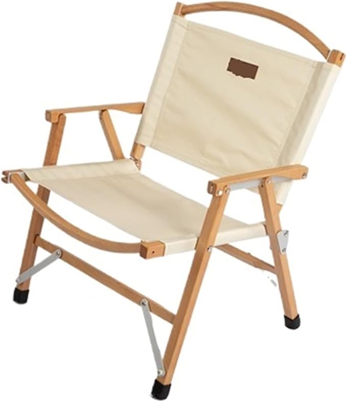 Compatible For Oak Solid Wood Kermit Chair Outdoor Folding Portable Fishing Stool Camping Beach(02)