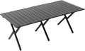BK&ampMF Outdoor Folding Camping TableWooden Small Backpacking TablePicnic Camping Table Ultralight Side Table with Carry Bag for Cooking PicnicB61x87x45cm(24x34x18inch)