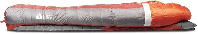 Sierra Designs Backcountry Bed 20 Degree Sleeping Bag with 650 Fill Dridown - Lightweight Zipperless Down Sleeping Bag for Camping &amp Backpacking -Men Women &amp 2 Person