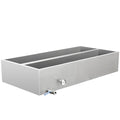 Maple Syrup Evaporator Pan 48 x 24 x 9.4 Inch Maple Syrup Pan 47 Gal 304 Stainless Steel Maple Syrup Evaporator Boiling Maple Syrup with Valve and Thermometer and Divided