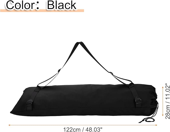 HARFINGTON Camping Chair Replacement Bag 48 Folding Chair Carry Bag Oxford Cloth Storage Tent Bag with Shoulder Strap for Travel Outdoor Camping Sports Black