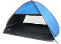 Small Pop Up Beach Tent with Meshed Window Portable Head Tent Beach Pet Shade for Small Dogs/Cats (Blue)