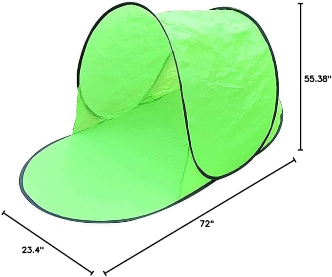 Up Beach Tent Portable Outdoor Beach Shade Tent UPF 50 Beach Shelter Easy Setup Windproof Waterproof Beach Canopy Beach Shell Sun Beach Tent Sun Shelter (A)