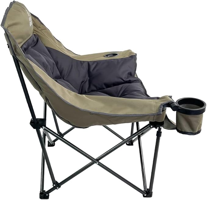 Oversized Folding Camping Chair - Portable and Comfortable 400 lbs. Weight Capacity - Perfect for Camping and Outdoor Activities
