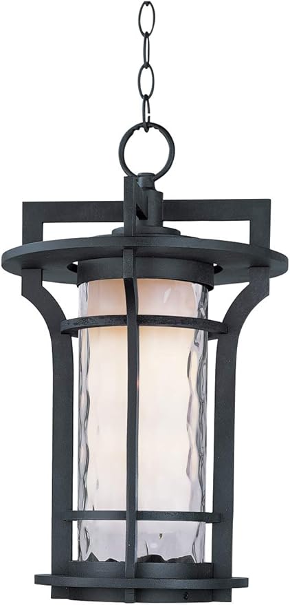 Maxim Oakville-One Light Outdoor Hanging Lantern in Mediterranean style-12 Inches Wide by 19 inches high