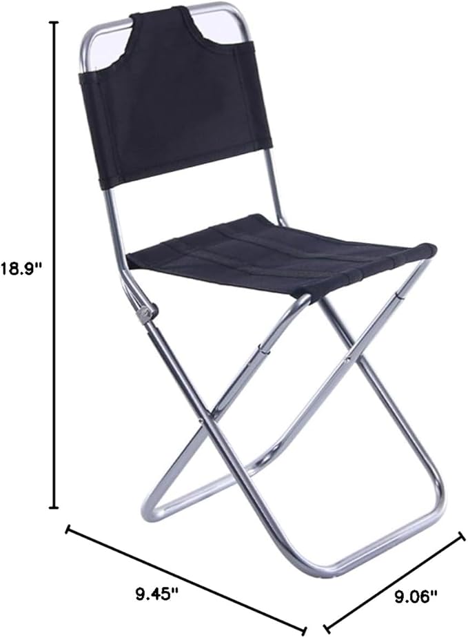 Collapsible Camping Chair Aluminum Folding Stool Padded Beach Seat Lightweight for Travel Rocker Chair
