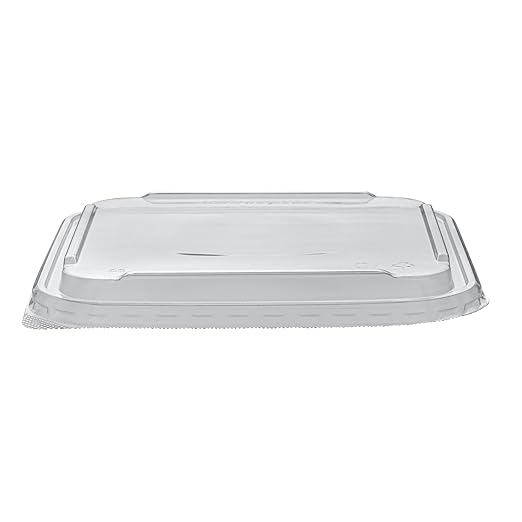 Restaurantware-LIDS ONLY: Matsuri Vision 7.1 x 7.1 x 0.7 Inch Lids For Sushi Containers 100 Airtight Lids - Containers Sold Separately No-Fog Design Clear Plastic Lids For Sushi Boxes