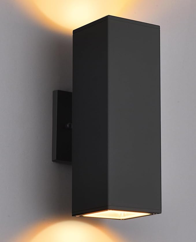 Outdoor Wall Lights Waterproof Exterior Light Fixture for House Aluminum Black Porch Lights Outdoor Wall Mount Light Fixture