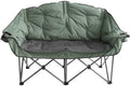 Kuma Outdoor Gear - Bear Buddy Double Camping Chair-with Carry BagCamping Gear for Outdoor Hiking Picnic Fishing BBQ and Camping Events Comfy Loveseat for Adults (Sage/Graphite)