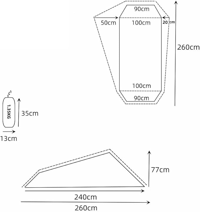 Backpacking Tent 1 Person Ultralight Aluminum Pole Stormproof Camping Tent Suitable for Four Seasons Single Person TentBest one Person Tent Armygreen