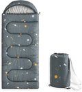 Wake In Cloud - Kids Sleeping Bag for Boys Toddlers Camping in Warm Cold Weather Backpacking Lightweight Compact Outdoor Liner for 3 Seasons Galaxy Space