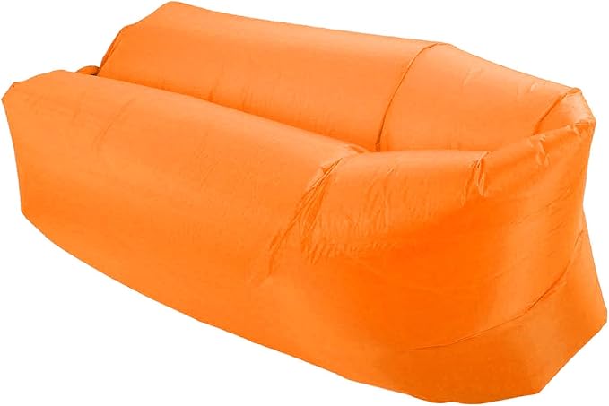 Haofy Inflatable Lounger Air Sofa Foldable Easy Inflation Abrasion Comfortable Inflatable Sofa Portable for Outdoor (Orange) Haofyk3aegwbd1f-13