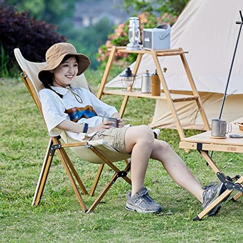 Picnic Chair Folding Chair Camping Camping Picnic Chair Portable Fishing Chair Stool Beach Chair(Color:Beige)