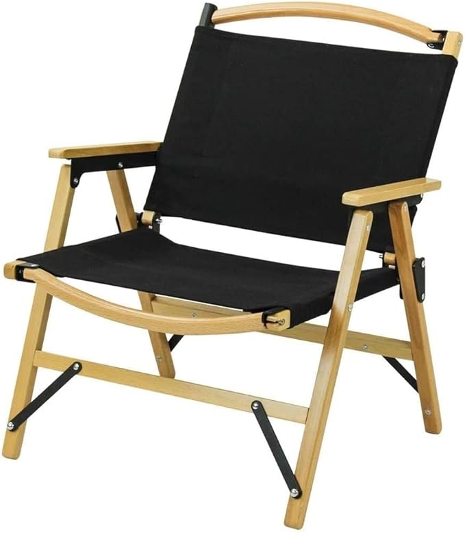 Detachable Outdoor Folding Chair Beech Wood Camping Chair Wooden Beach Martial Arts Chair with Carrying Bag