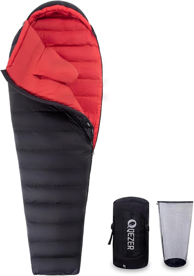 Ultralight Down Sleeping Bag for Adults with 600 Fill Power Compact Sleeping Bag for Backpacking Hiking and Camping
