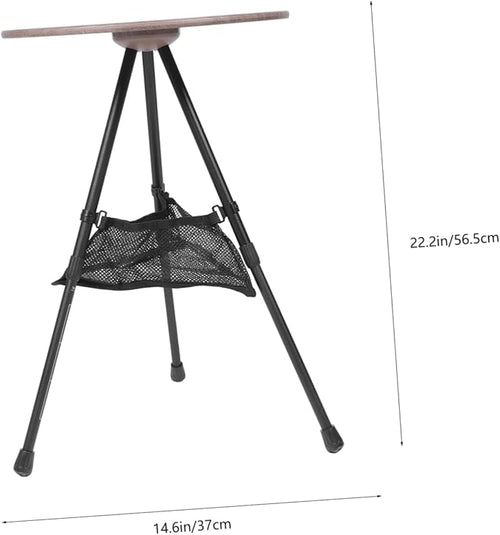 1Set Portable Folding Camping Table Aluminum Alloy Side Table with Mesh Storage for Outdoor Picnics Camping and Backyard Use Compact and Lightweight Design