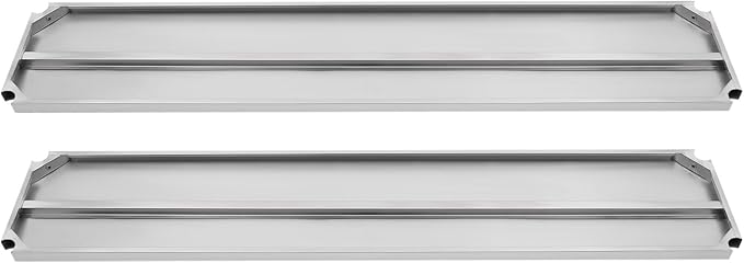2 Tier Stainless Steel ShelvingHeavy Duty 88LBS Capacity Per Layer Adjustable Shelf StorageCommercial Storage Rack for Warehouse Garage Supermarket