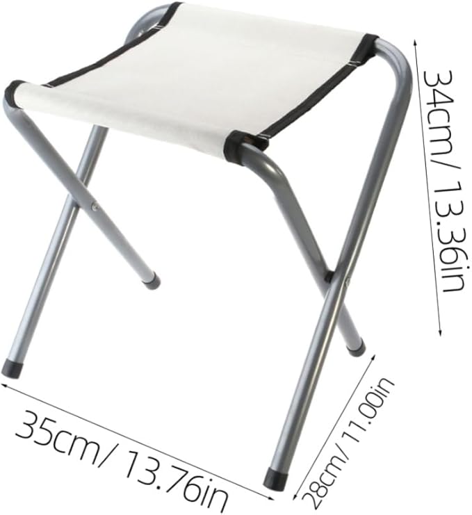 Portable Metal Folding Stool for Boys and Girls Adults Camping Picnics Capacity Lightweight and Foldable Multi-Functional