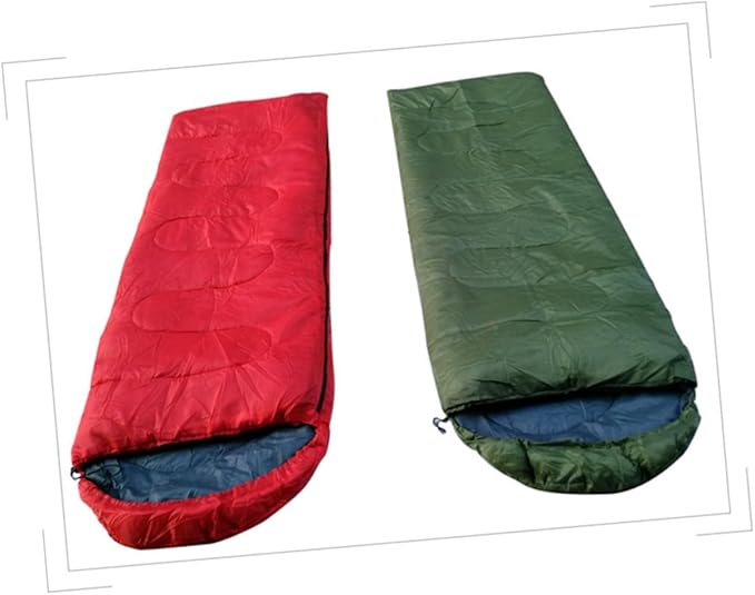 Envelope with Drawstring Hood for Adults and Lightweight Outdoor Camping Gear Compression Sack Included for Hiking Backpacking and Trekking in Spring Summer and Fall Army Green