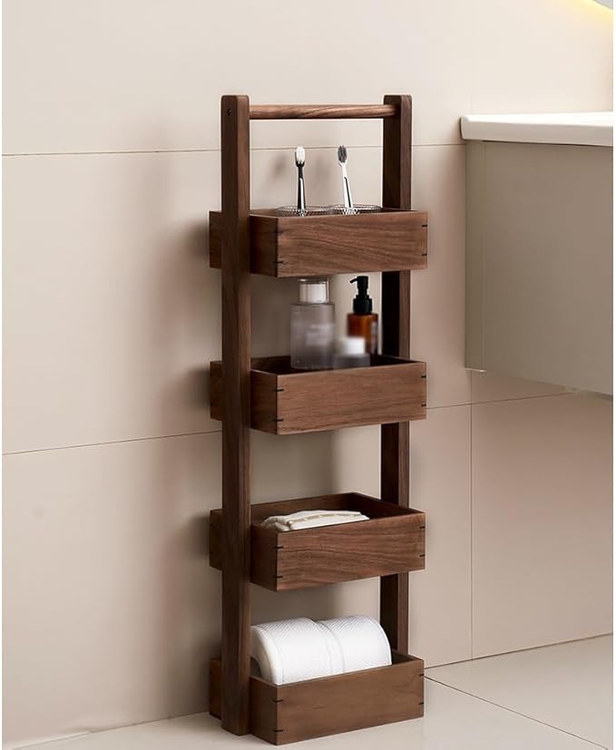 JITUIHOM Kitchen Rack Shelves Bathroom Kitchen Storage Racks Desktop Snacks Fruit and Vegetable Baskets(Medium)