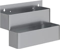 AmGood Stainless Steel Speed Rail Rack for Commercial Bars NSF (15 inch Double Tier Speed Rail Rack)